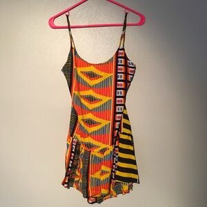 Indah Karima Drop Waist Mini Dress